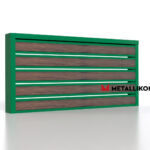 Планкен для забора Printec под дерево 120 mm RAL 6002 – покрытие порошковое, толщина 0,45 мм в Новосибирске  | фото 3