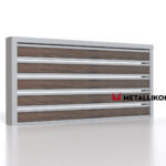 Планкен для забора Printec под дерево 120 mm RAL 7004 – покрытие полиэстер, толщина 0,45 мм в Новосибирске  | фото 3